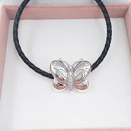 925 Silver toddler jewelry making pandora Decorative Butterfly DIY charm bracelets anniversary gifts for women girls chain bead christmas necklace kids 797880CZ