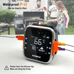 AIDMAX WR01 Cyfrowy Sonda Termometr Kuchnia Bezprzewodowa Gotowanie BBQ Food Termometr Bluetooth Piekarnik Grill Termometr mięsny 210719