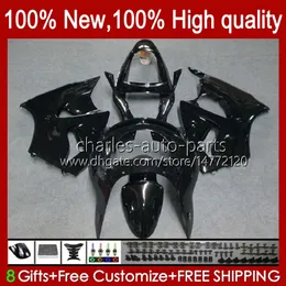 Moto ciała dla KAWASAKI NINJA ZX6R 600cc ZX636 ZX600 1998/99 Nadwozie 16No.2 ZX 636 600 C CC 6R 6R ZX6R 98 99 ZX600 ZX600CC ZX636 1998 1999 Fairing Zestaw błyszczący czarny