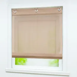 Vorhang Vorhänge Römischen Schatten Einfarbig Fenster Sheer Balkon Voile Drapierung Volant Für Küche Home Dekoration 1PCS