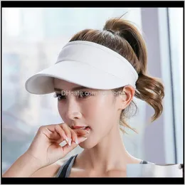 Cappelli a tesa larga Cappelli Cappelli, sciarpe Guanti Aessories Consegna a goccia Moda e confortevole Vuoto Estate Donna Protezione solare Cappello Sport all'aria aperta Ba