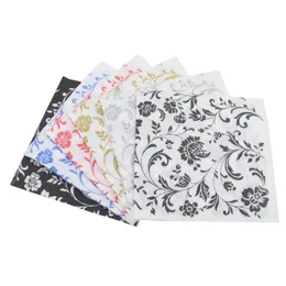 DenuNware descartável 100 folhas de papel de água de papel de flores Decoupage Tissue para materiais de aniversário de aniversário de casamento