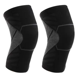 2pcs Sports Knit Kneecap Elastic Knee Brace Useful Durable Protective Cover Support Protector Sleeve For Woman Ad Elbow & Pads