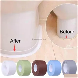 Adesivos de parede decoração de casa jardim selagem cak tira fita de tira pvc auto adesivo impermeabilizante pia de banho de banho de banho para banheiro de cozinha banheiro