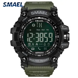 Smael Sport Watch Мужчины Лучшие роскошный бренд военный 50 м водонепроницаемый наручные часы мужские светодиодные цифровые часы Relogio Masculino 210329