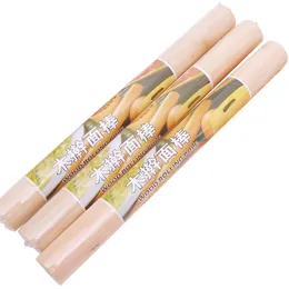 Klistra in Dough Roller Non Stick Dumpling Wrapper Wooden Rolling Pin Kök Bakningsverktyg