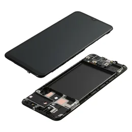 Mobiltelefon Touch Panels LCD Display för Samsung Galaxy A20 A205 Incell TFT Screen Digitizer Assembly Replacement With Frame