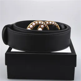 Fashion leather red green snake buckle g men women belt big gold classic clip 3.8cm bag wide box