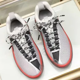 21SS Womens sneakers fashion women brand sports shoes cowhide and mesh B-Runner unique inclined shoelace design RUE FRANCOIS Top quality size 35-45 With box