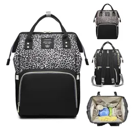 Baby Leopard Bag Bag Bags рюкзак мода мумия материнства мать бренд путешествия подгузника смена сумки для мамы 220222