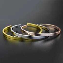 Hot 2020 Cuff Bracelet Simple Design Metal Feel Cuff Bangle for Women and Men Friends Festival Gifts Q0719