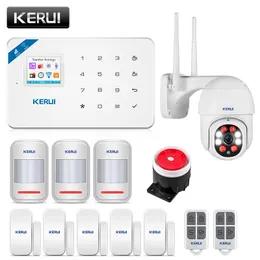 Kerui W18 Hem Säkerhet Bostadsrörelse Sensor App Control Smart GSM WIFI BURGLAR ALARM SYSTEM KIT