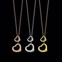 Women Silver Chain Necklace Gold Pendant Custom Have Mutual Affinity Love Promise Bride's gift for Engagement Wedding party womens necklaces