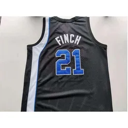 001Rare Basketball Jersey Men Youth Women Women Tigers Vintage Larry Finch Black Size S-5xl Custom qualsiasi nome o numero