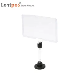 Retails Price Supermarket Display Transparent Black Advertising Magnetic Clip Sign Display Metal Shelf Mounted Price Label Tag Holders