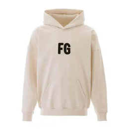 20SS Hip Hop High Street السادس من الخط الرئيسي الغني والنبيلة FG Letter Letter Hoodie Hoodie Men's Women's Tweater