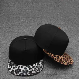 [Tohuiyan] Leopard Cap Women Baseball Hat Höst Flat Brim Hip Hop Caps Fashion Gorras Sport Caps Streetwear Men Mössor 210726