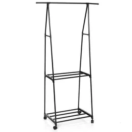 3 IN1 Metal Closet Organizer Wardrobe Shelves Kit Portable Clothes Storage Rack