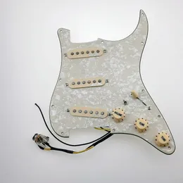 Electric Guitar Pickups WVS 60's Alnico5 SSS Single Coil Guitar Pickups David Gilmour 7-Way type fully loaded pickguard