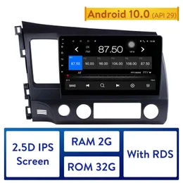 10,1 polegadas Android Car DVD GPS Navigation Player 2din Radio para 2006-2011 Honda Civic Bluetooth AutoStereo