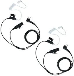 2 PIN Police Covert Acoustic Tube Walkie Talkie Earpiece Headset PTT MIC för Motorola Tvåvägsradio CLS1110 CLS1410 CP200 GP2000 CLS14