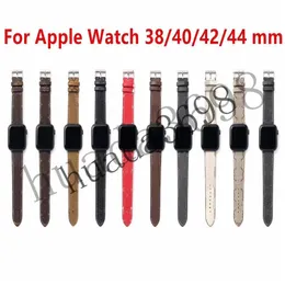 Cinturini per orologi di design di lusso Cinturino per orologi 41mm 42mm 38mm 40mm 44mm 45mm 49mm iwatch 2 3 4 5 6 7 8 cinturini per cinturini in pelle Bracciale Fashion SmartBand