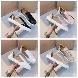 Leather burberyity burberrryity burbreryity Europe Colorblocking and America Latest Plaid Canvas Women Shoes Fashion Luxurys Casual Designers Sneakers Al