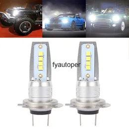 2 Stück H7 LED-Scheinwerfer-Umrüstsatz Cob-Birne 110 W / 10000 lm Weiß Niedrig 6000 K 55 W Hochwertiges Auto