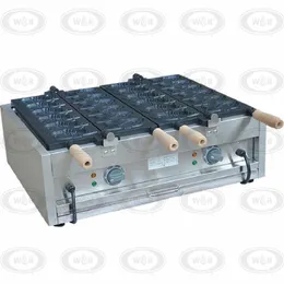 Ticari Elektrikli 12 adet Balık Makinesi Waffle Demir Balık Şekli Baker Yapışmaz Pişirme Yüzey 12 Kalıplar 110 V / 220 V