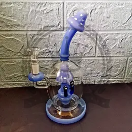 narghilè di vetro acqua Bongs classici design perc a nido d'ape gabbia 5mm di spessore Bong