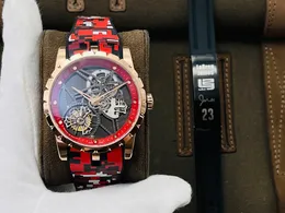 BBR Super Watch RDDBEX0393 Średnica 42mmrd509sq ManualUpchain Ruch, Mocowanie pamięci 70 godzin, Godzina latająca Tourbillon, Real Tourbillon 316L Fine Steel Case