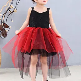 Summer Party Dresses Dovetailed Gauze Children's Clothing For Girls Kids Clothes Prom 210528