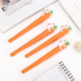 50st Gel Pennor 1st Lovely Creative Cartoon Carrot för Kids Novelty Gift Koreansk Stationery Office School Supplies