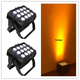 2pcs 12x18W IP65 battery powered wifi 6in1 rgbwa uv LED wall washer outdoor show party wedding led waterproof city color light