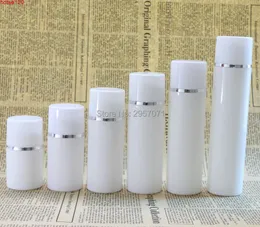 Flaconi per pompa airless in plastica da 100 ml 150 ml Silver Line Maquiagem Liquid Makeup Contenitori cosmetici vuoti Confezione da 100 pezzi