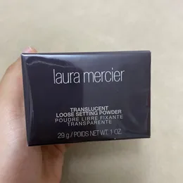 Laura Mercier genomskinlig lös inställningspulver 29 g smink med plast förseglad med plast med plast