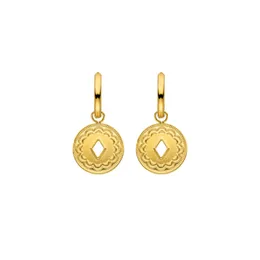 Mavis Hare LOLANI EARRINGS Stainless Steel Round Drop Pendant Earrings as Women Fashion Lady Best Gift