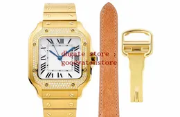BVF Factory Top v2 Women's Women Watches Ladies 35mm Diams Japanese Miyota 9015 Automatic 18K Gold 904 l stainless steel Yellow Plated Bezel with Diamonds Encrusted
