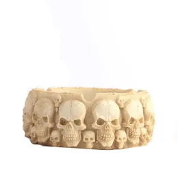 High Quality Skull Ashtray Cigarette Tray Container Resin Smoking Accessories Bathroom Toilet Hotel Office Decoration