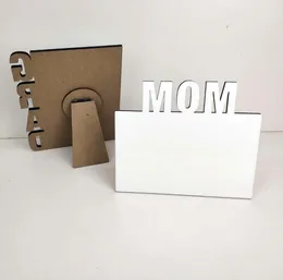 Blank Sublimation Frames Wooden Thermal Transfer Phase Plate MOM Personalized Gift Frame Mother's Day Festival Gifts SN5293