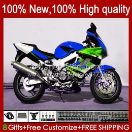 Corpo Verde blu OEM Per HONDA VTR1000F SuperHawk 97-05 51No.178 VTR 1000 VTR1000 F 1000F 97 98 99 00 2001 2002 2003 2005 VTR-1000F 1997 1998 1999 2000 01 02 03 05 Carenatura