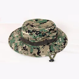 Cloches Sun Hat Panama Bucket Flap Breathable Boonie Multicam Nepalese Camouflage Hats Outdoor Fishing Wide Brim