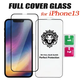 Full Cover Harted Glass Ekran Protector dla iPhone 13 12 Mini 11 Pro Max XR XS 6 7 8 SE Samsung Galaxy Note20 A71 A51 5G A01 Rdzeń