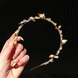 Luxuriöse Kristall-Perlen-Stirnbänder, Promi-Temperament-Stirnband, Schleife, Yoga-Kopfschmuck, Hochzeit, Haarschmuck, Strass-Braut-Haarbänder für modische Frauen, Superfee