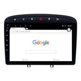 Android Car DVD Séreo Player para Peugeot 408 2010-2016 Com a unidade de cabeça de navegação por GPS, pós-venda de 9 polegadas