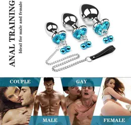NXY Sex Anal toys Metal Butt Plug Bell Toy Traction Chain BDSM Plugs Jewelry Design Training Set Toys Unisex Masturbation 1202
