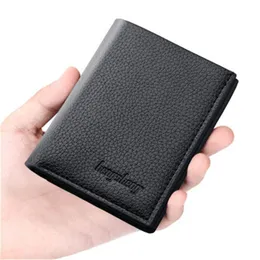財布財布男性短い2つの革の財布のファッション多機能コインバッグ小さなお金クラッチクリップカルターラホムレ