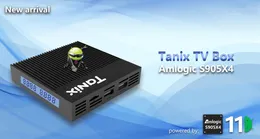 Tanix x4 Amlogic S905x4 TV 박스 안드로이드 11 OS 2.4G / 5GHz 듀얼 WiFi BT 100M LAN 4K 스마트 4GB RAM 32GB
