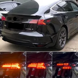Auto Styling Rücklicht Für Tesla Modell 3 Modell Y 2016-2022 Rückleuchten LED Dynamische Signal DRL Bremse reverse auto Zubehör