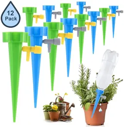 12PCS Auto Drip Irrigation Watering Equipments Dripper Spike Kits Garden Household Plant Flower Automatic Waterer Tools w-01326